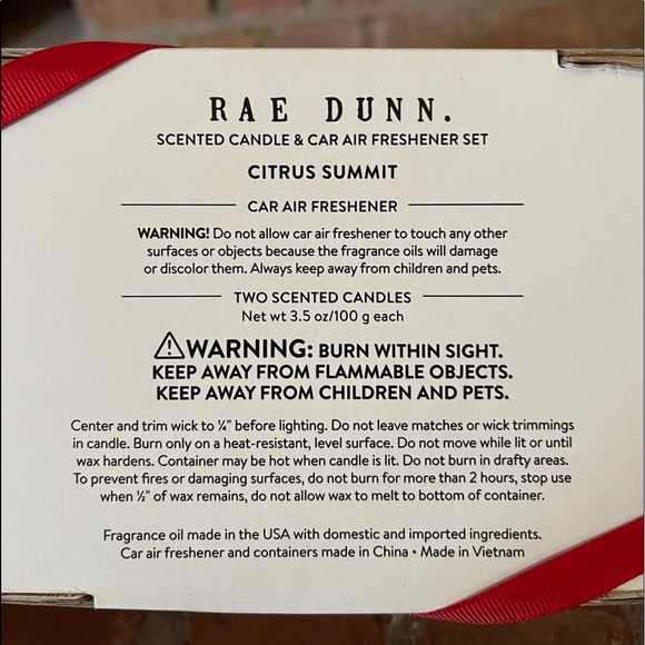 NIB Rae Dunn True Love Be Mine Citrus Summit Candle Set - Picture 4 of 5